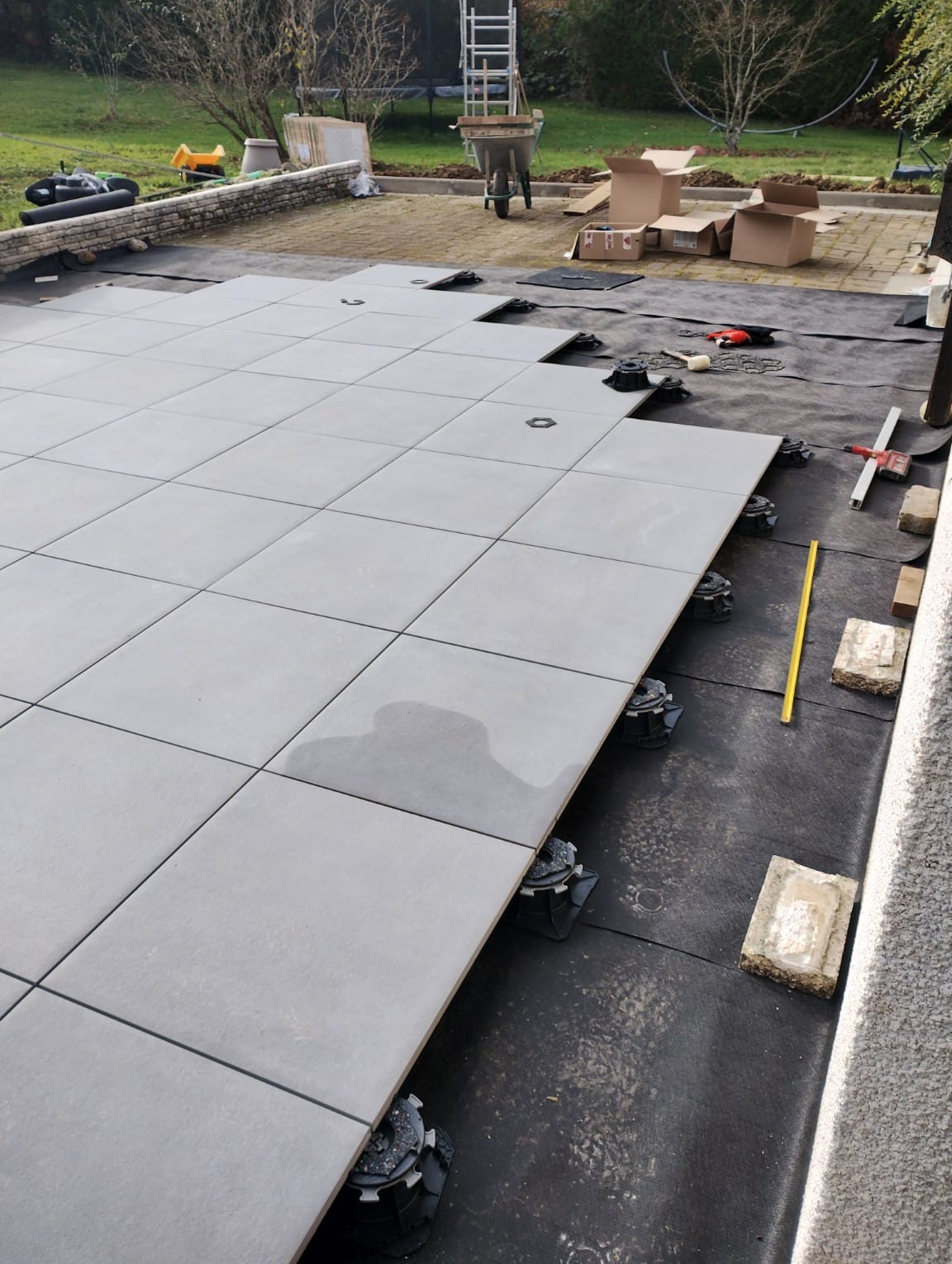 terrasse sur plots montbeliard